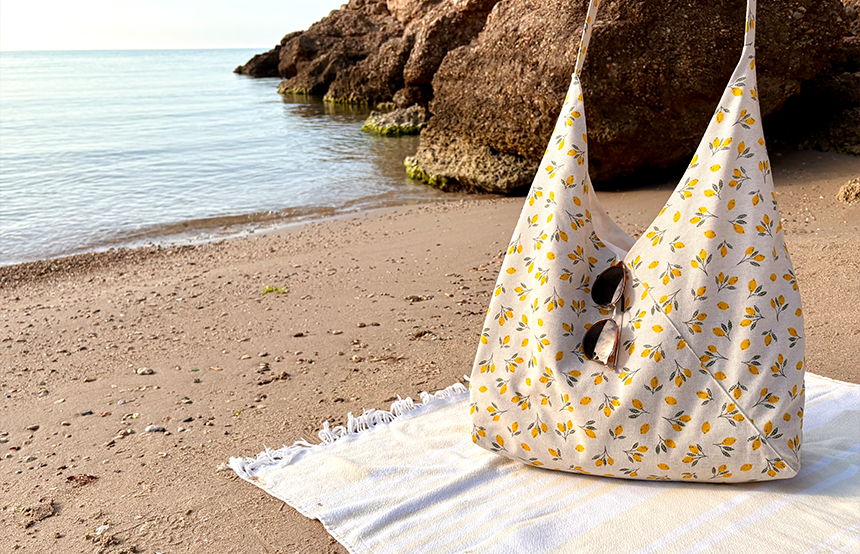 Strandtasche selber nähen – Mit kostenlosem Schnittmuster für deinen Sommerbegleiter