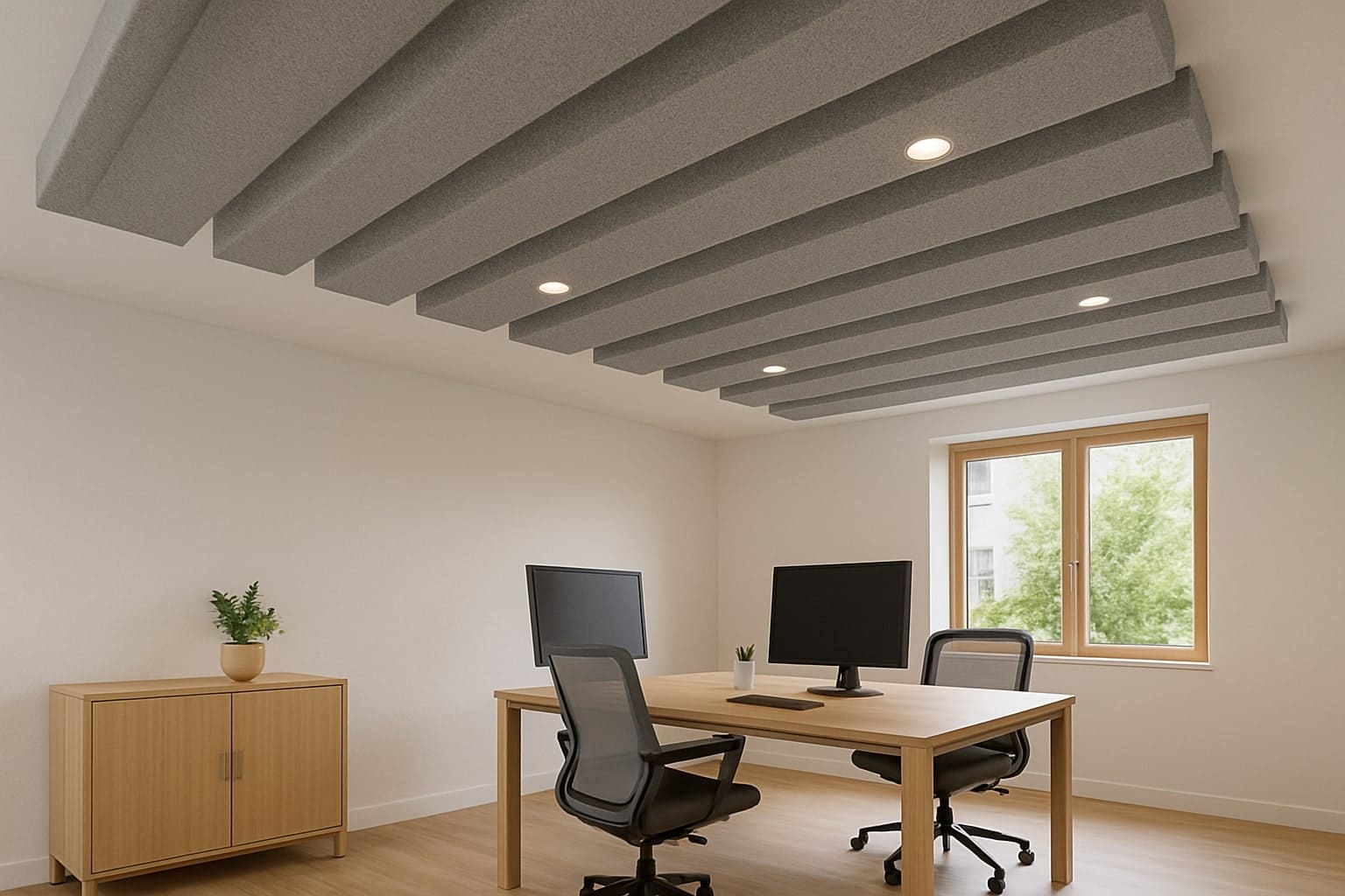 An der Decke