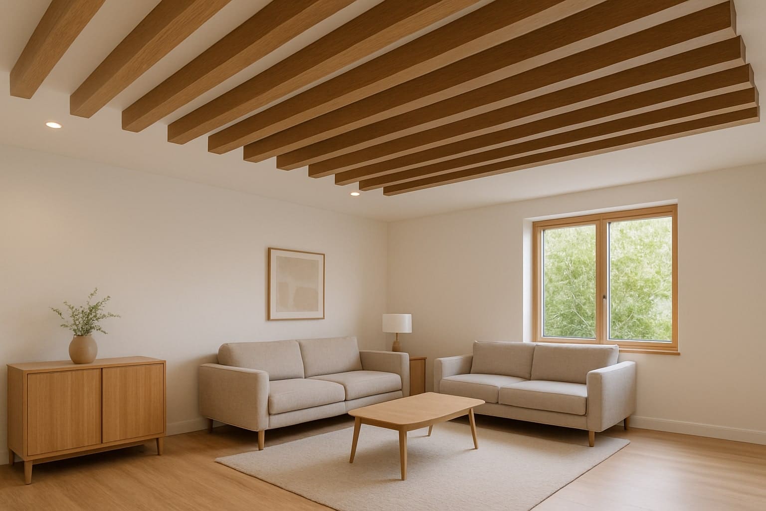 An der Decke