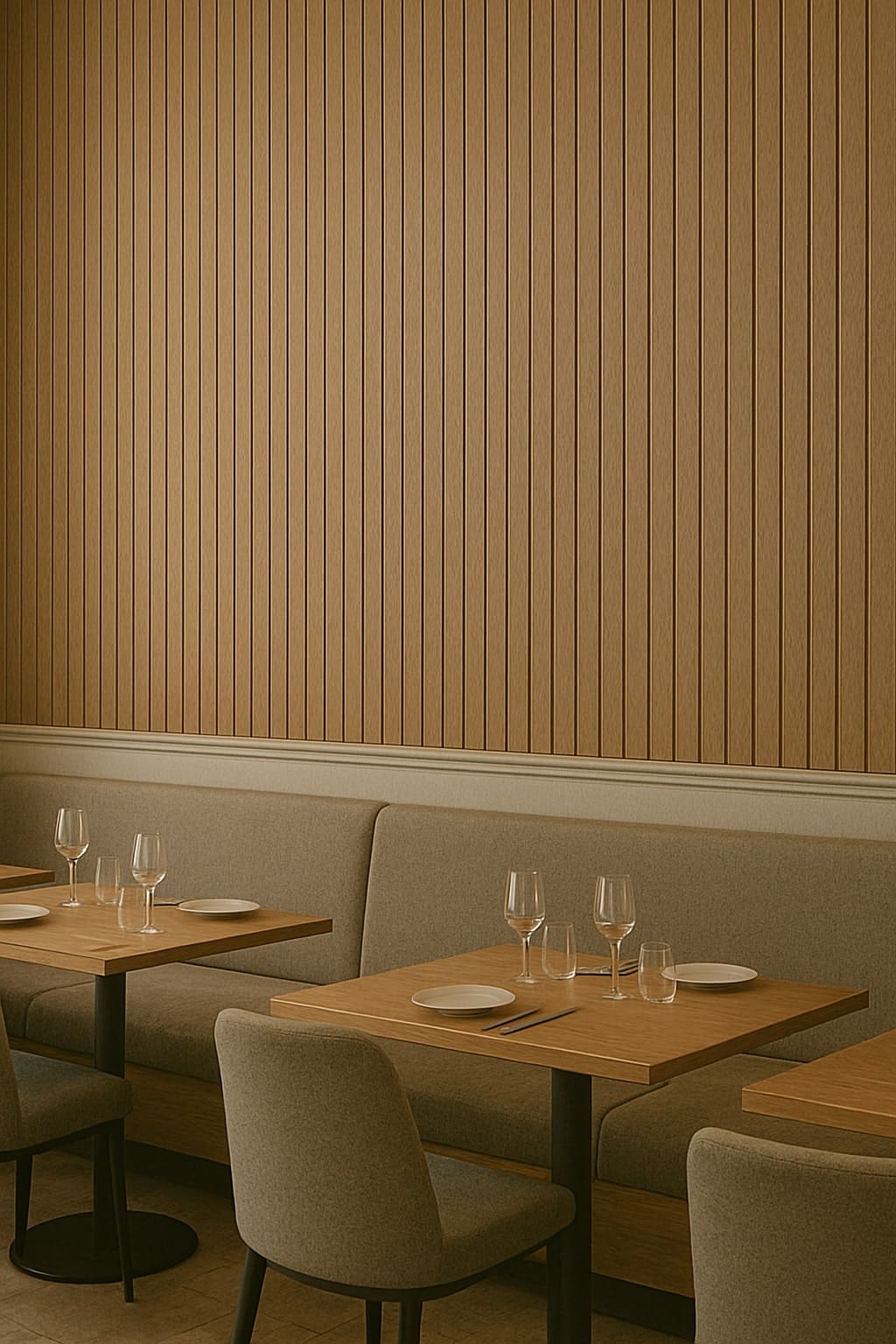 Innovative Akustikpaneele aus Holz in der Gastronomie