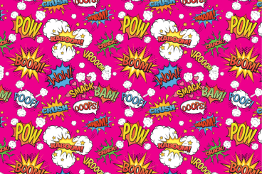 Comic Powerful Pink