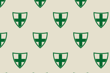 Tipi-Zeltstoff - Ritter-Schild Grün