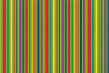 Satin Stoff - Colourful Lines 