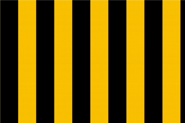 Blockstreifen - Satin-Stoff - Schwarz/Gelb 