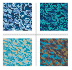 Sea Camouflage - Baumwollstoff Delta 