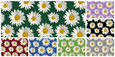 Deko-Stoff - Daisy Flowers 