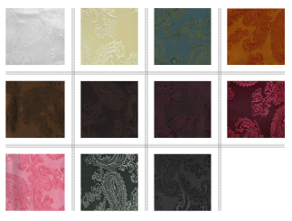 Viskose-Taft - Paisley Jacquard 