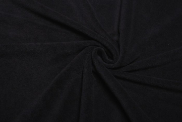 Frottee Stretch Schwarz
