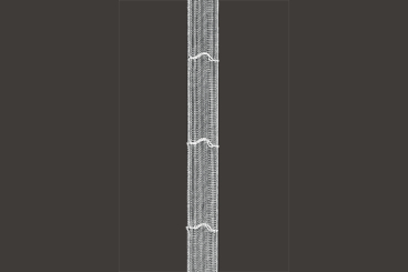 Raffrolloband Universal zum Nähen - 18 mm - transparent 