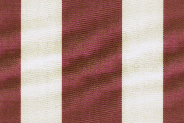 Markisen-/Outdoor-Stoff - wasserdicht - Blockstreifen - Bordeaux/Creme 