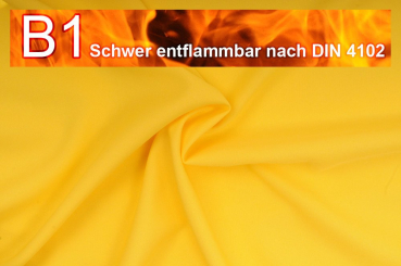 Allround Stoff - schwer entflammbar - Gelb - 2,0 Meter Gelb