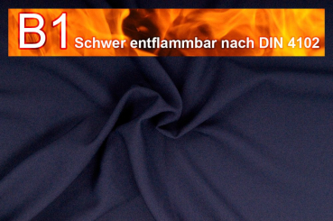 Allround Stoff - schwer entflammbar - Nachtblau - 2,0 Meter Nachtblau