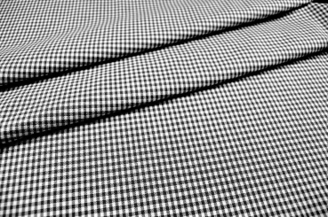 Vichy-Karo Augsburg 1 mm - Schwarz 