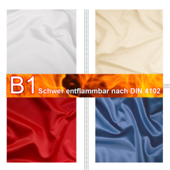 Satin B1 - Überbreite 300 cm 