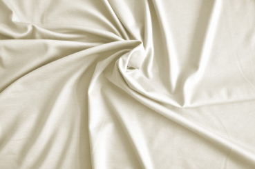 Jerseystoff Premium - blickdichte, schwere Qualität - Uni Creme