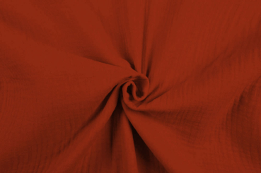 Baumwollstoff Double Gauze Terra