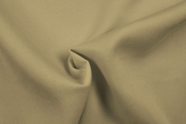Twill Bekleidungs- und Deko-Stoff - Uni Beige