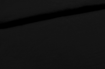 Alpen-Fleece - Baumwolle - Uni Schwarz