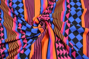 Tanzkleiderstoff - Stripe Delight 