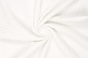 Double Gauze Stretch - Uni Weiß