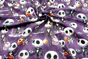 Jersey-Stoff Deluxe mit Skeletten 