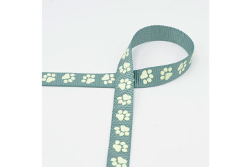 Reflektierendes Band - Paws - 20 mm - Mint 