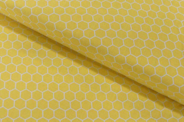 Baumwollstoff mit Honigwaben - 110 cm 