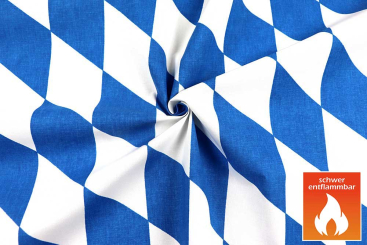 Baumwollstoff B1 - Bayernraute 