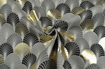 Dekostoff Metallic-Look - Deluxe-Ornament 