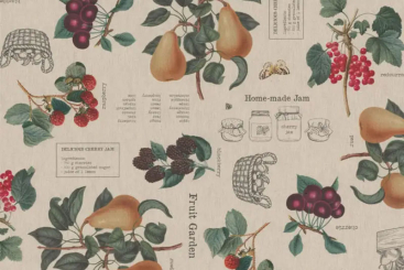 Dekostoff Digitaldruck - Fruit Garden 