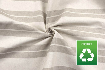 Dekostoff Recycling Leinenlook - Streifen - 280 cm breit 