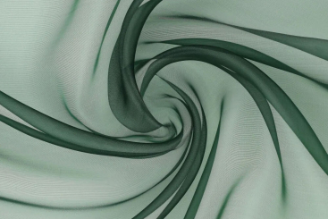 Organza-Stoff - 300 cm Tannengrün