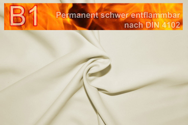 Blackout permanent schwer entflammbar - Creme - 3,0 Meter Creme