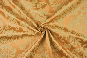 Outdoor-Dekostoff - Barock-Ornament - Beige 