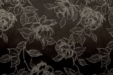 Jacquard Light Roses - Dunkelbraun/Braun 