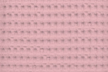 Waffel-Piqué groß - Uni Pastellrosa