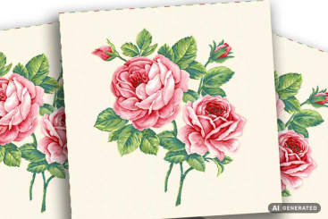 Kissenpanel - Gobelin - Roses 