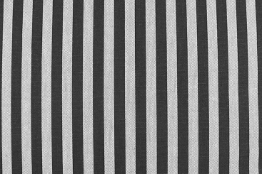 Dekostoff Leinenoptik mit Streifen - Natur/Schwarz 