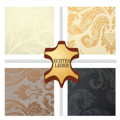 Echtes Leder Premium - Ornamente - ganze Haut - B-Ware 