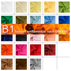 Baumwolle schwer entflammbar B1 