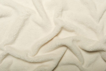 Bambus-Frotteefleece premium - uni Creme 