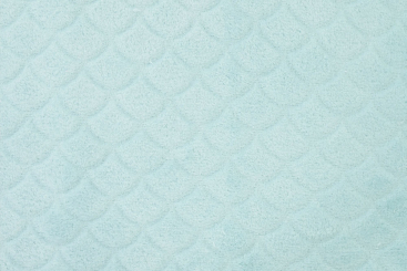 Fleece mit Schuppenmuster - Aqua 