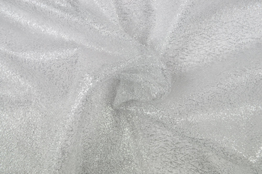 Glitzer-Tüll - Silber 
