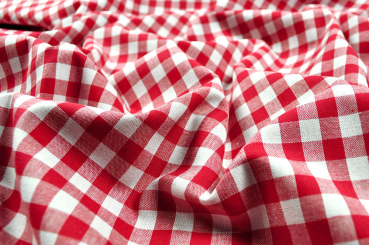 Vichy-Karo aus reiner Baumwolle - Rot 