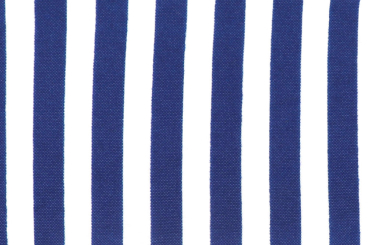 Allroundstoff mit Streifen - Royal/Weiß 