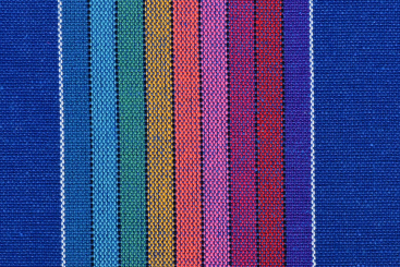 Kostüm- und Dekostoff - Colorful Stripes - Blau 