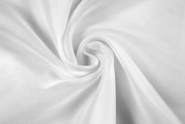 Voile Helsinki - 300 cm - Bleiband - Weiß transparent 