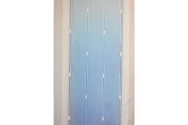 Voile Malmo - 300 cm - Bleiband - Weiß transparent - 2,0 Meter 