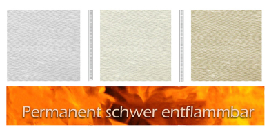 Batist - permanent schwer entflammbar - 300 cm 