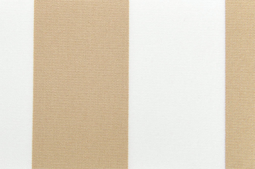 Markisenstoff 140 cm - Italy Sun - Blockstreifen Beige / Weiss